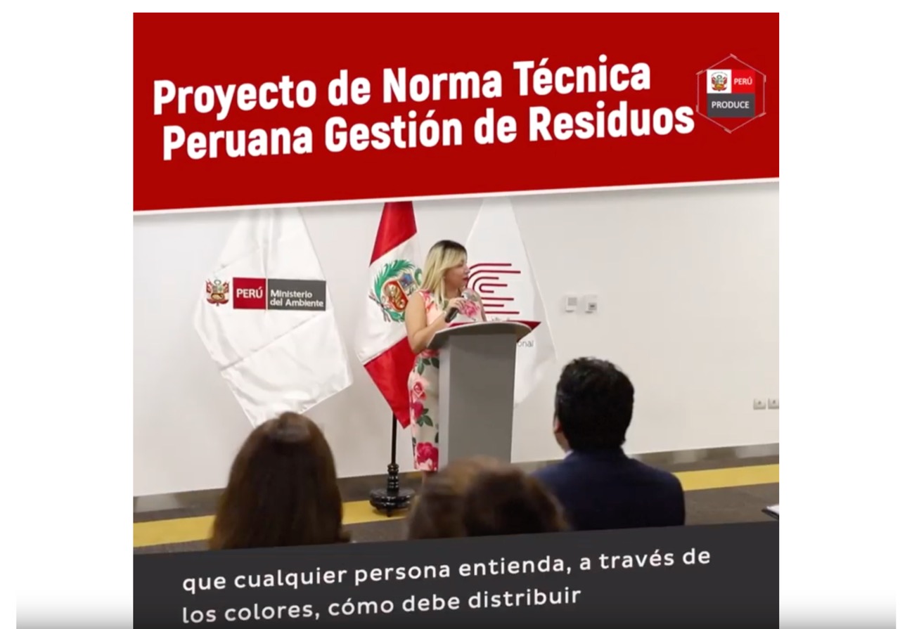 Discusión pública del Proyecto de Norma Técnica Peruana sobre Gestión de Residuos. Segunda Edición.